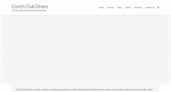 Desktop Screenshot of conchclubdivers.com