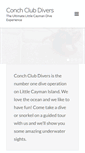 Mobile Screenshot of conchclubdivers.com